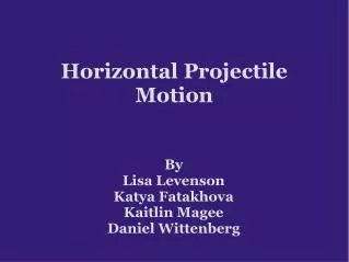 horizontal projectile motion