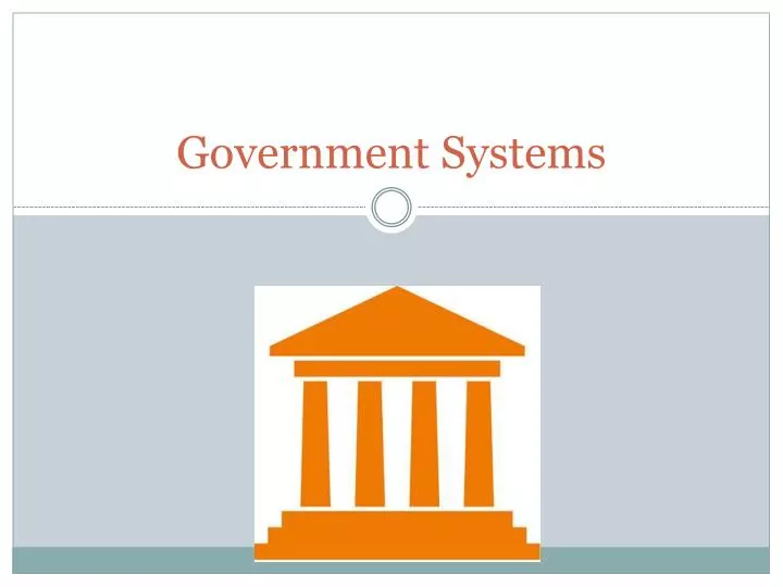 government systems