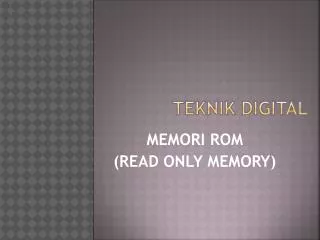 teknik digital