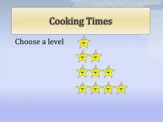 Cooking Times