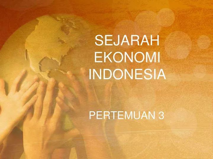 sejarah ekonomi indonesia