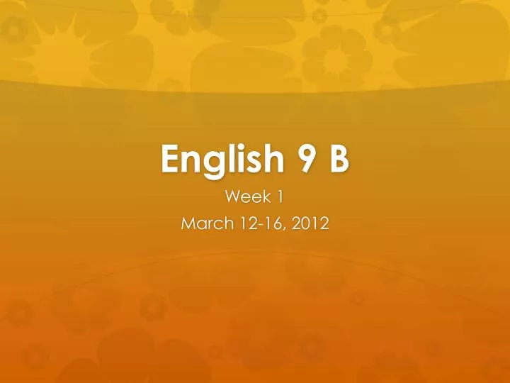 english 9 b
