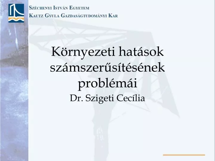 k rnyezeti hat sok sz mszer s t s nek probl m i