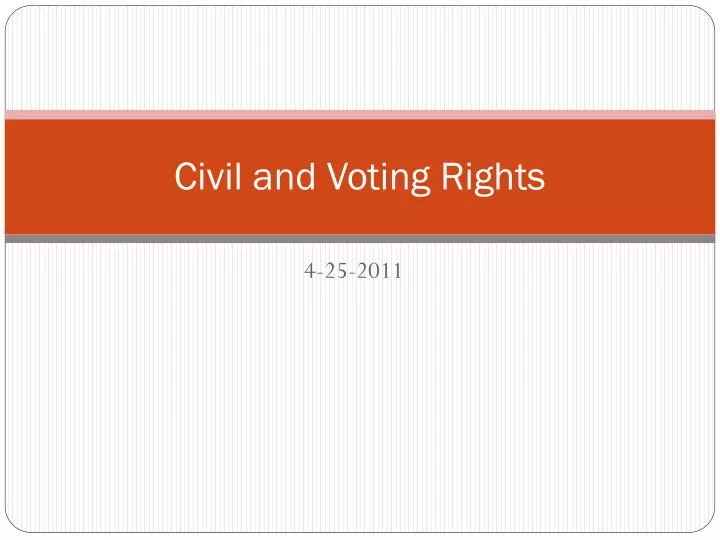 civil and voting rights