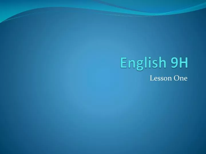 english 9h