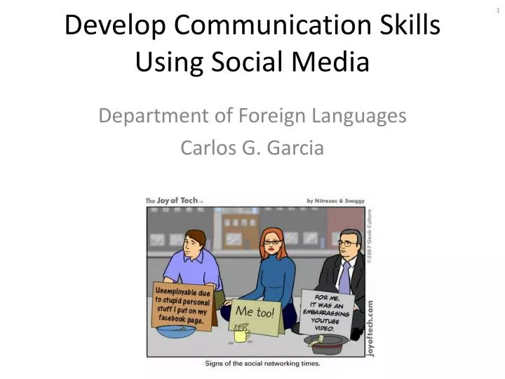 develop communication skills using social media