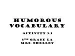 Humorous Vocabulary