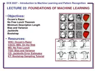 LECTURE 22: FOUNDATIONS OF MACHINE LEARNING