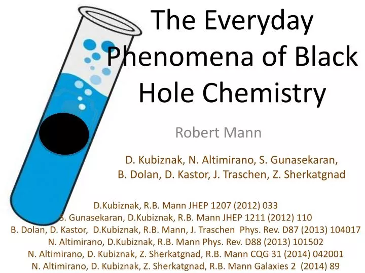 the everyday phenomena of black hole chemistry