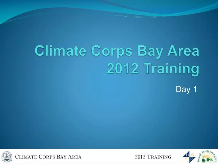 climate corps bay area 2012 training