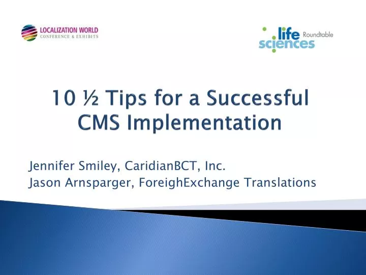10 tips for a successful cms implementation