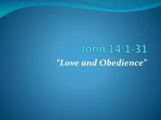 John 14:1-31