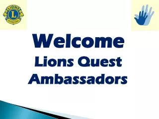Lions Quest Ambassadors