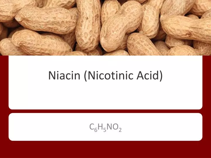niacin nicotinic acid