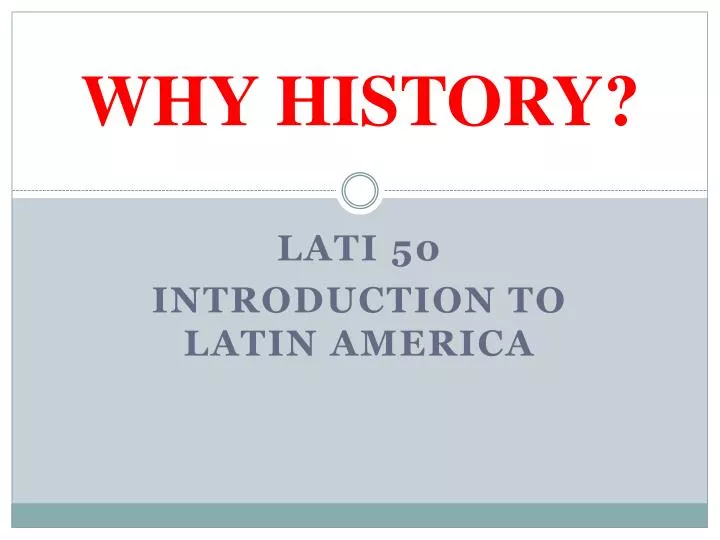 why history