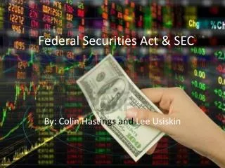 Federal Securities Act &amp; SEC