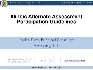 Illinois Alternate Assessment Participation Guidelines