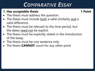 comparative essay
