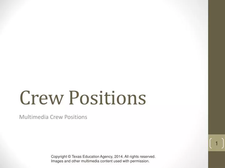 crew positions