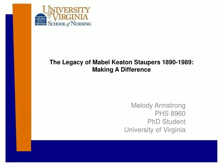 the legacy of mabel keaton staupers 1890 1989 making a difference