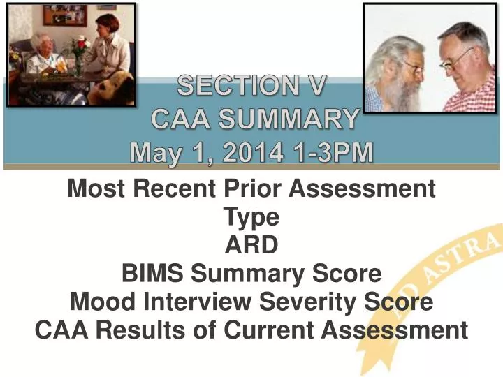 section v caa summary may 1 2014 1 3pm
