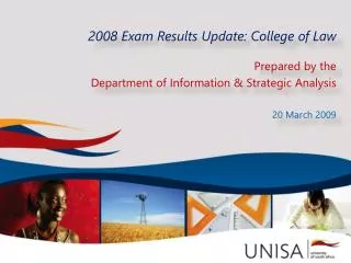 2008 Exam Results Update: College of Law