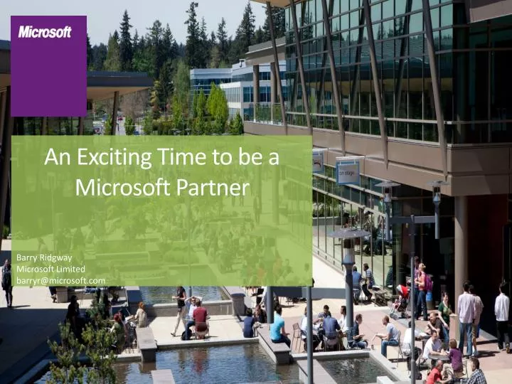 an exciting time to be a microsoft partner