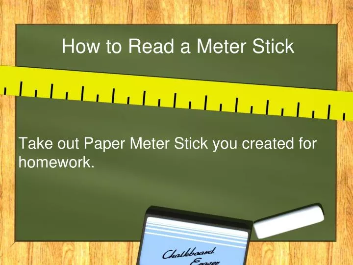 how to read a meter stick