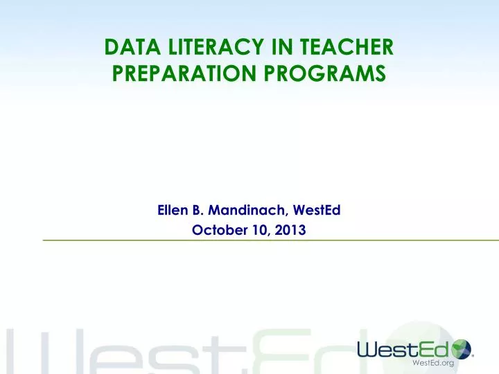 data literacy in teacher preparation programs