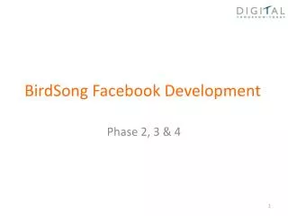 BirdSong Facebook Development