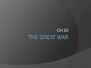 The Great War