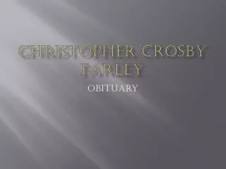Christopher Crosby Farley