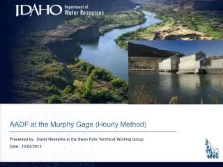 AADF at the Murphy Gage (Hourly Method)