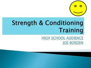 Strength &amp; Conditioning Training