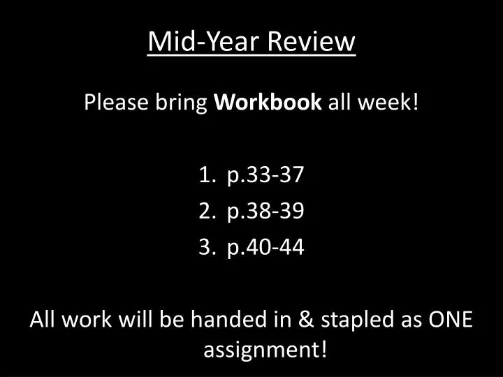 mid year review