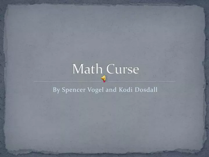 math curse