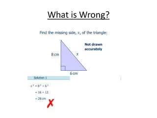 What is Wrong?