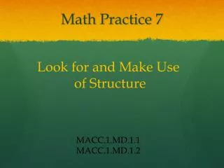 Math Practice 7