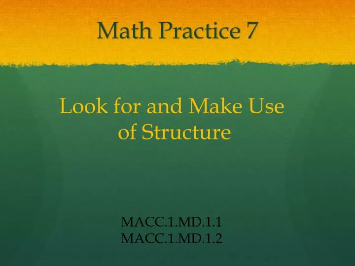 math practice 7