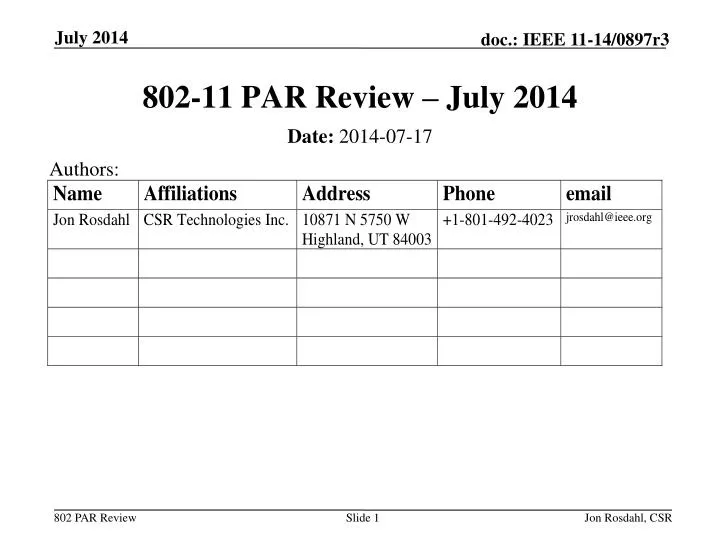 802 11 par review july 2014