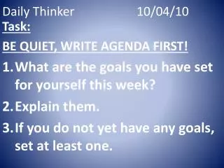 Daily Thinker			10/04/10
