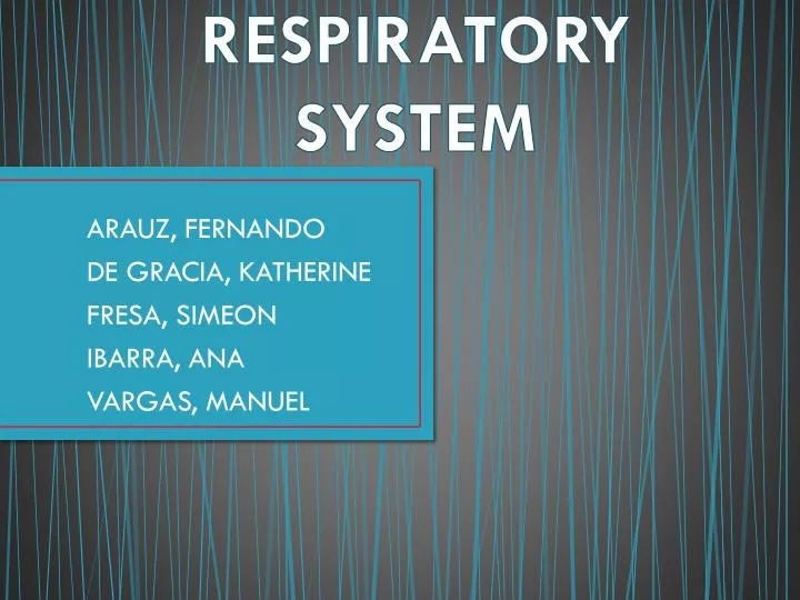 respiratory system