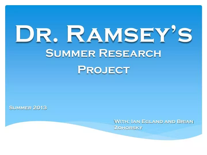 dr ramsey s