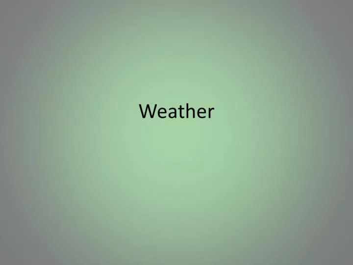 weather