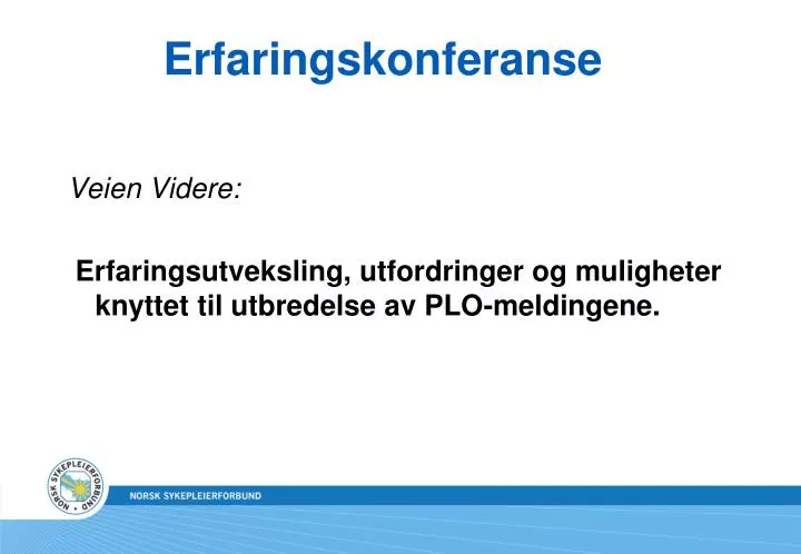 erfaringskonferanse