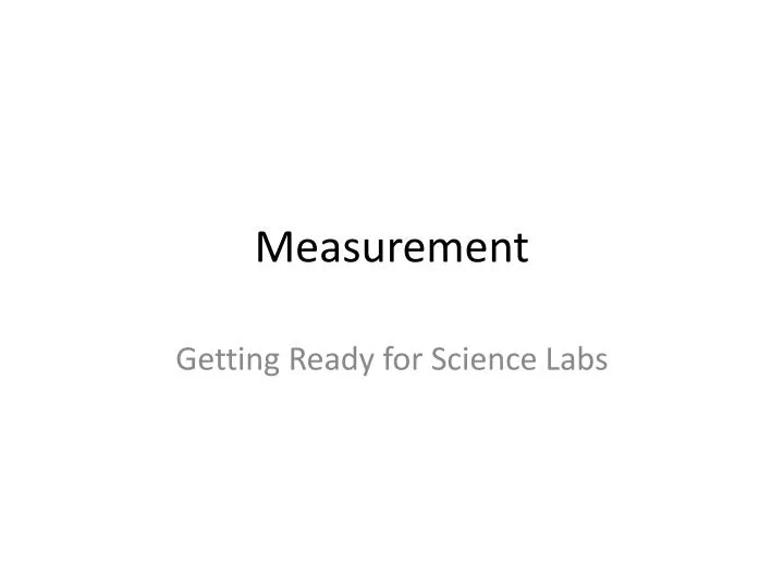 measurement