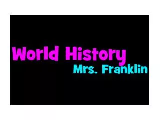 World History Syllabus