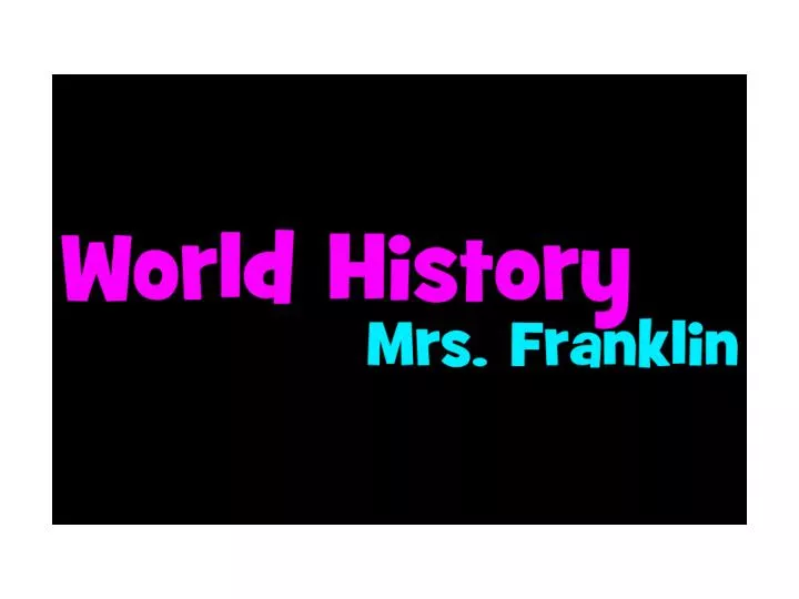 world history syllabus