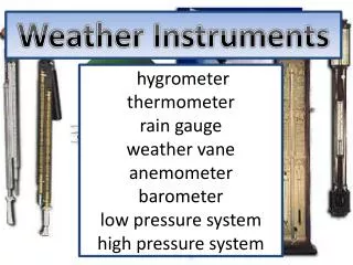 Weather Instruments