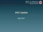 AGC Update - slide 1